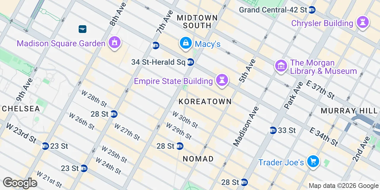 1250 Broadway,Midtown Manhattan, 36th Floor, New York Chelsea, NY 10001