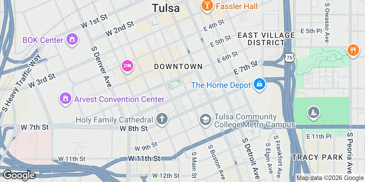 624 S Boston Ave,1st, 5th & 6th Floors, Tulsa, OK 74119
