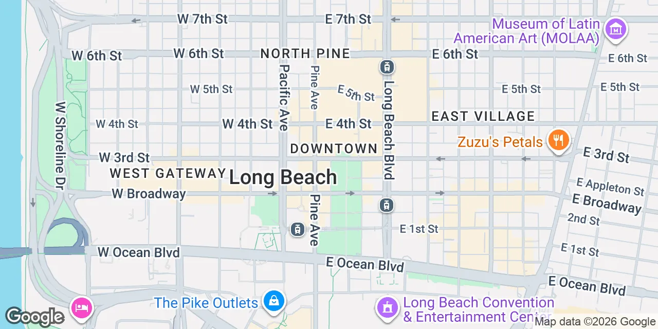 120 E 3rd St,1st and 2nd Floor, Long Beach,	 CA 90802