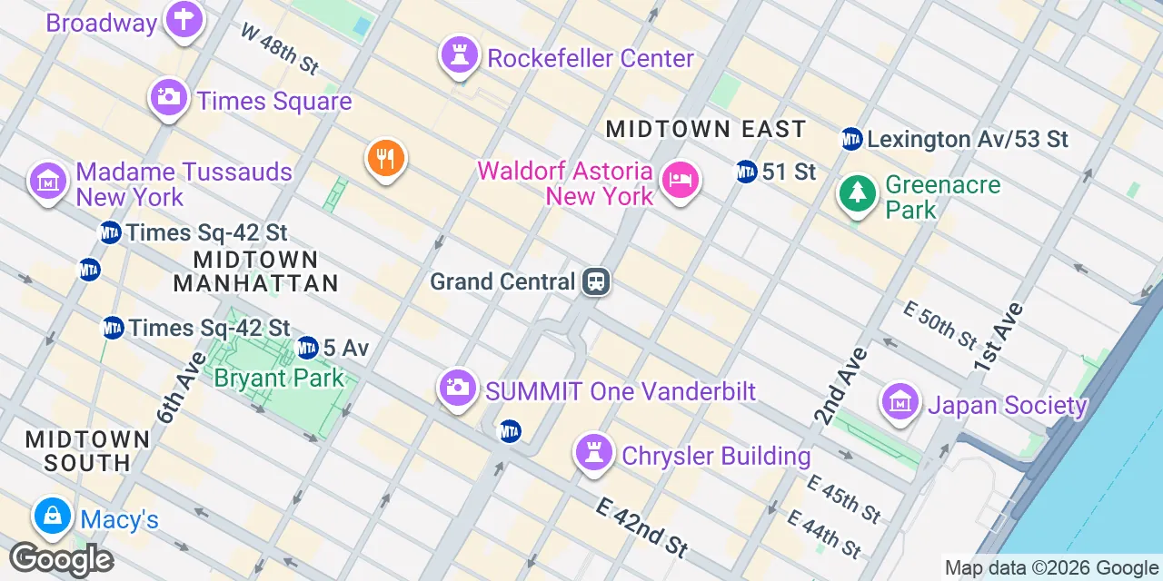 250 Park Avenue,Midtown Manhattan, 7th Floor, New York Grand Central, NY 10177
