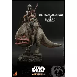 Hot Toys TMS046 Star Wars The Mandalorian Action Figure 1/6 Mandalorian & Blurrg Collectible Set 30-37cm