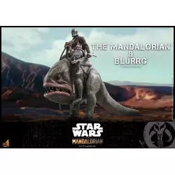 Hot Toys TMS046 Star Wars The Mandalorian Action Figure 1/6 Mandalorian & Blurrg Collectible Set 30-37cm
