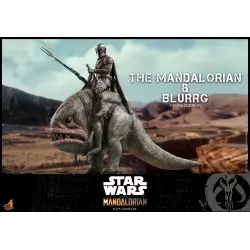 Hot Toys TMS046 Star Wars The Mandalorian Action Figure 1/6 Mandalorian & Blurrg Collectible Set 30-37cm