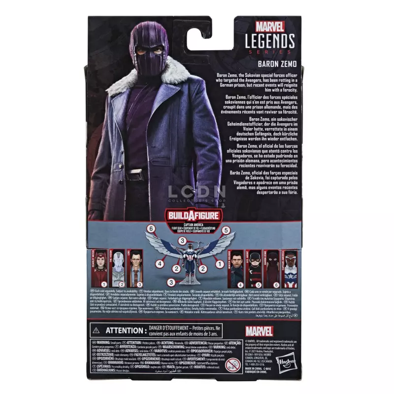The Falcon and The Winter Soldier Marvel Legends Series Avengers Action Figure Baron Zemo 15cm
