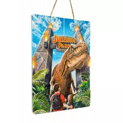 Jurassic Park Wood Board WoodArts 3D Rex Attack 30x40cm