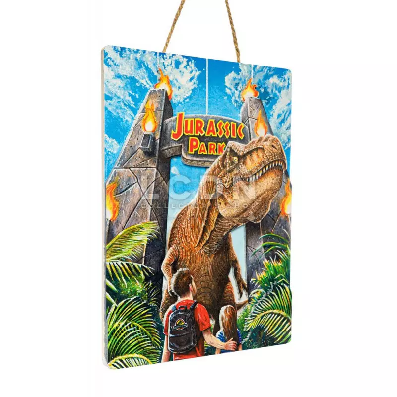 Jurassic Park Wood Board WoodArts 3D Rex Attack 30x40cm