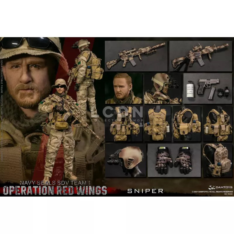Operation Red Wings NAVY SEALS SDV TEAM 1 Sniper 1/6 Action Figurine DAMTOYS 78085