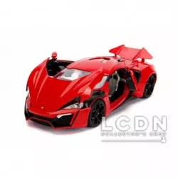 Fast and Furious 7 2014 Lykan Hypersport with Lights & Dominic Toretto Figure 31140 1/18