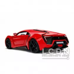 Fast and Furious 7 2014 Lykan Hypersport with Lights & Dominic Toretto Figure 31140 1/18
