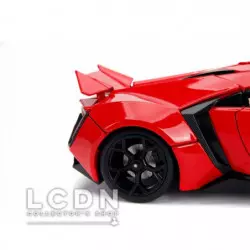 Fast and Furious 7 2014 Lykan Hypersport with Lights & Dominic Toretto Figure 31140 1/18