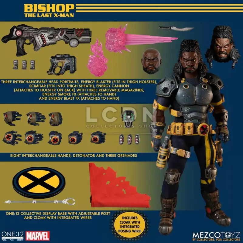 Marvel X-Men Action Figurine 1/12 Bishop 17cm