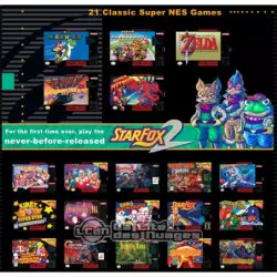 Console Retro Nintendo Classic Mini Super Nintendo Entertainment System with 21 Videogames