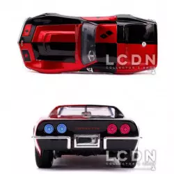 DC Comics 1969 Chevy Corvette Stingray métal 31196 1/24 avec figurine Harley Quinn