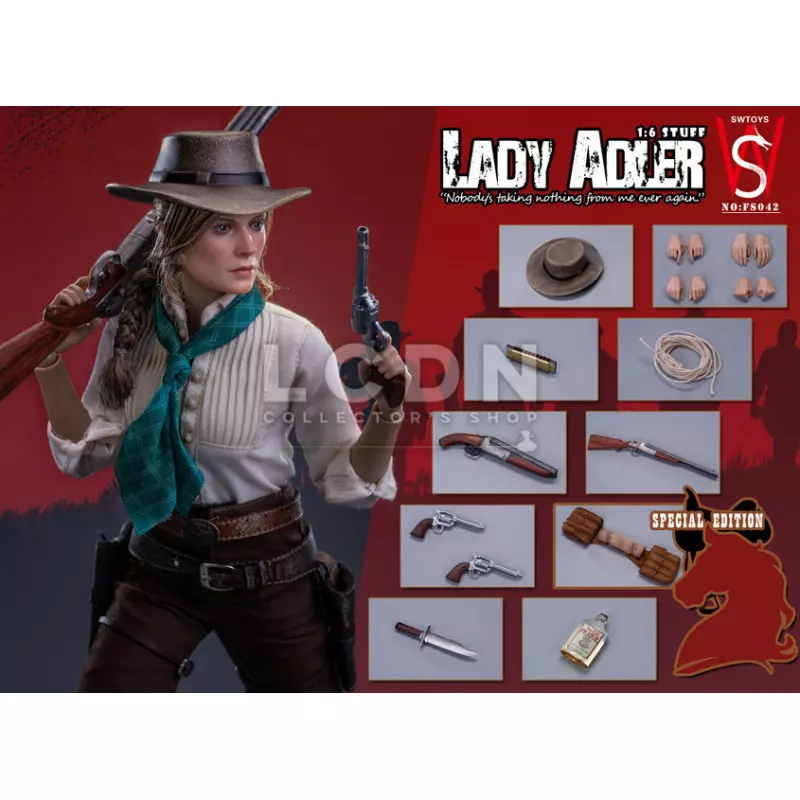 Cowgirl Action Figure 1/6 Lady Adier with Horse Deluxe