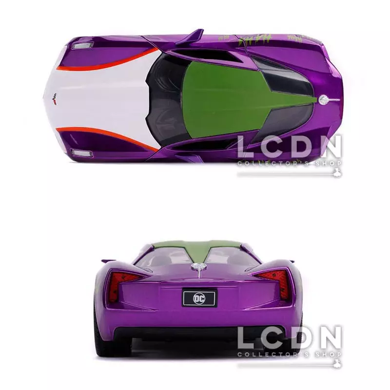 DC Comics 2009 Chevy Corvette Stingray diecast 1/24 with the Joker Figure