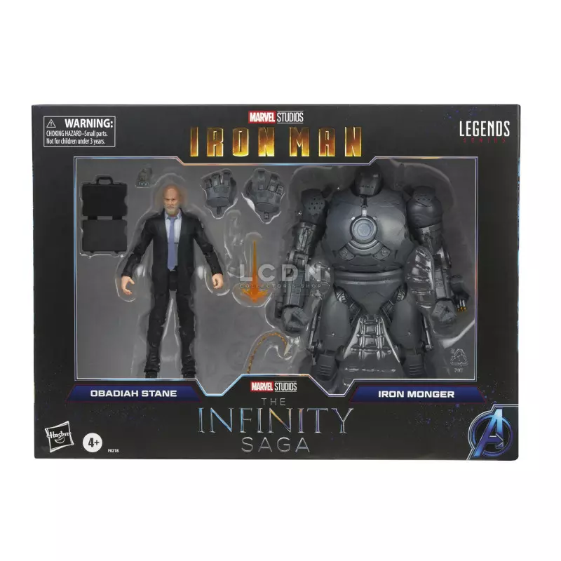 Iron Man The Infinity Saga Marvel Legends Pack de 2 Action Figurine 2021 Obadiah Stane &amp; Iron Monger 15cm