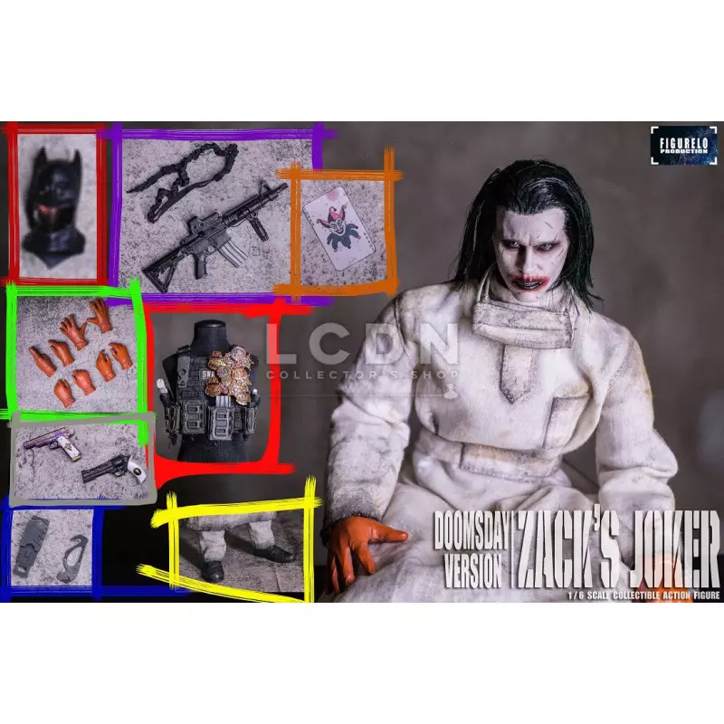 Clown Action Figure 1/6 Doomsday Version FIGURELO Production 30cm