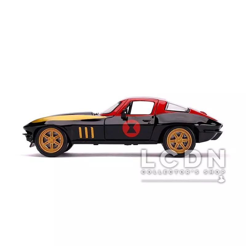 Marvel Avengers 1966 Chevrolet Corvette avec figurine de Black Widow 1/24 31749 Jada Toys