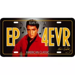 Metal License Plate Elvis...