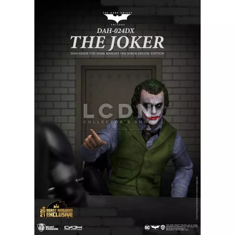 Batman The Dark Knight Action Figure 1/9 Dynamic Action Heroes The Joker Deluxe Version 21cm