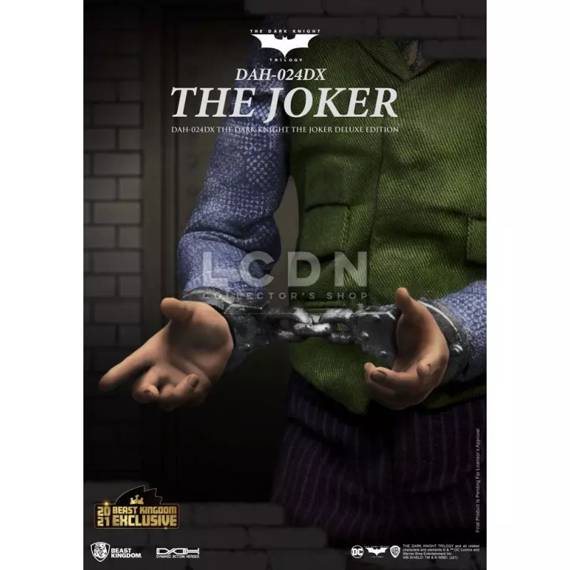 Batman The Dark Knight Action Figure 1/9 Dynamic Action Heroes The Joker Deluxe Version 21cm
