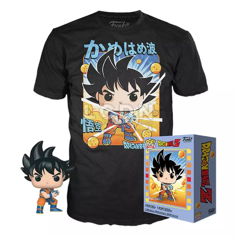 Dragon Ball Z POP! &amp; Tee T-Shirt &amp; Figure Goku