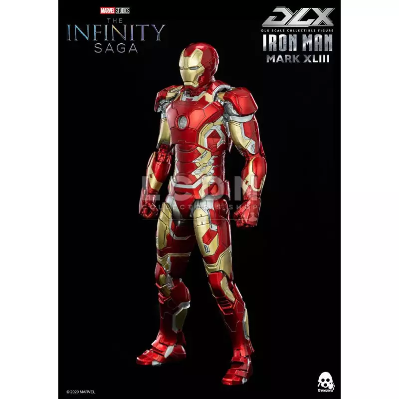 Avengers Infinity Saga DLX Iron Man Mark 43 Threezero 3Z0247 Diecast Action Figurine 1/12 16.5cm