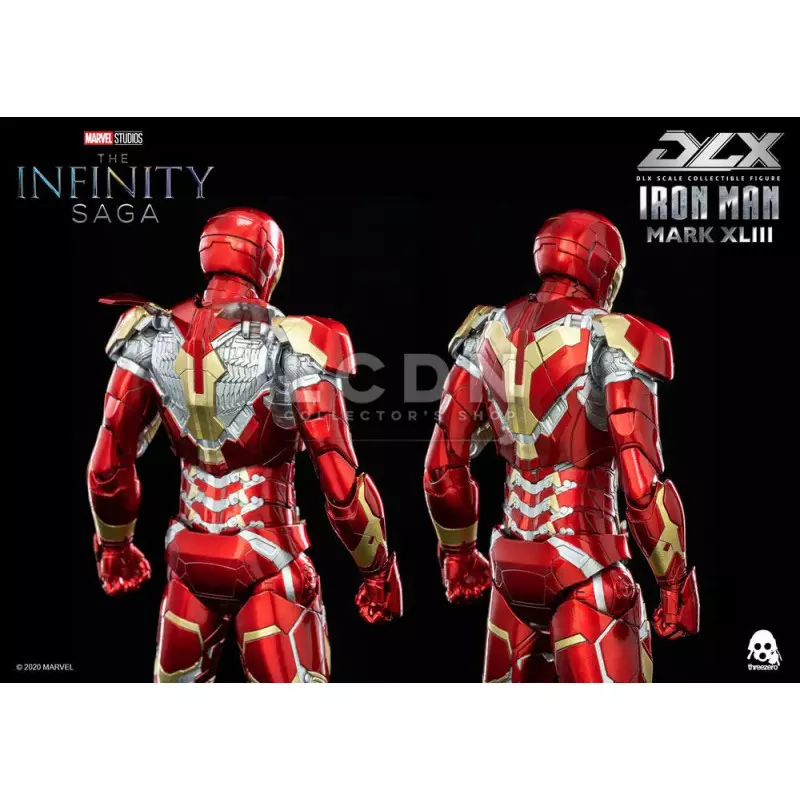 Avengers Infinity Saga DLX Iron Man Mark 43 Threezero 3Z0247 Diecast Action Figurine 1/12 16.5cm