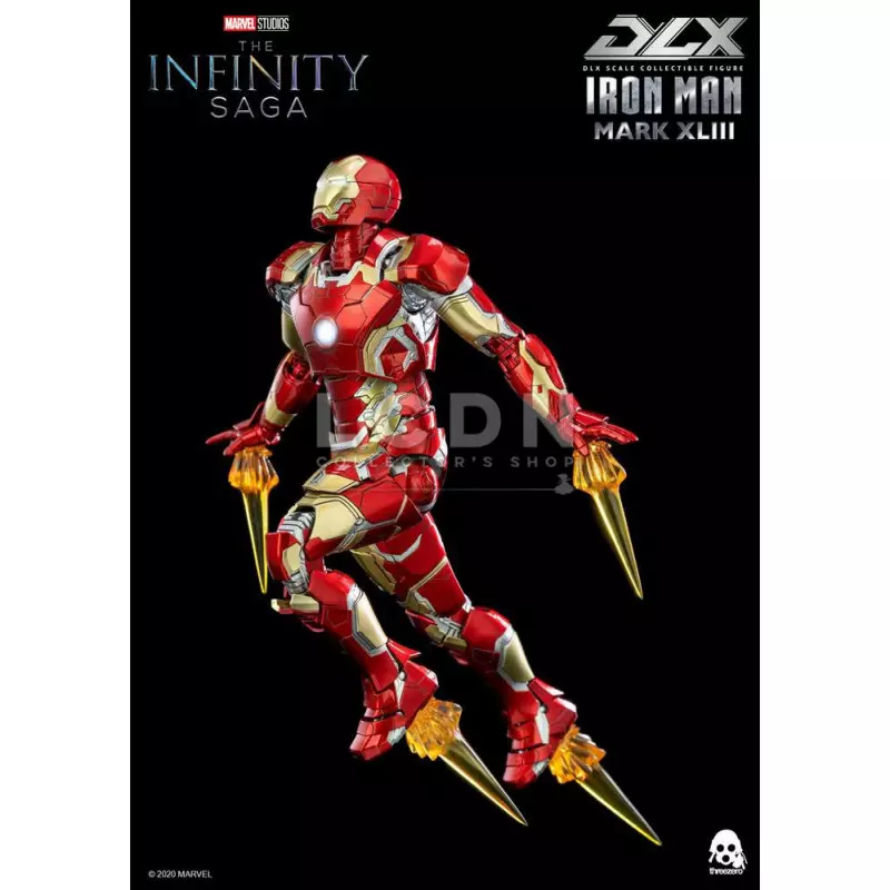 Avengers Infinity Saga DLX Iron Man Mark 43 Threezero 3Z0247 Diecast Action Figurine 1/12 16.5cm