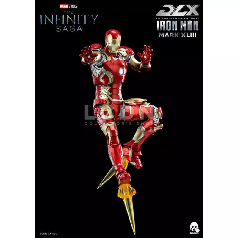 Avengers Infinity Saga DLX Iron Man Mark 43 Threezero 3Z0247 Diecast Action Figurine 1/12 16.5cm