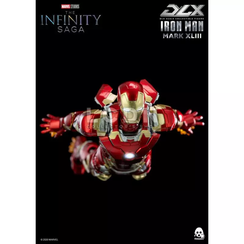 Avengers Infinity Saga DLX Iron Man Mark 43 Threezero 3Z0247 Diecast Action Figurine 1/12 16.5cm