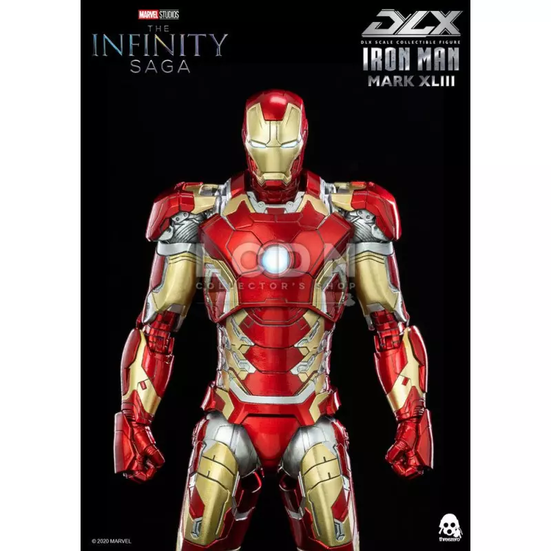 Avengers Infinity Saga DLX Iron Man Mark 43 Threezero 3Z0247 Diecast Action Figurine 1/12 16.5cm