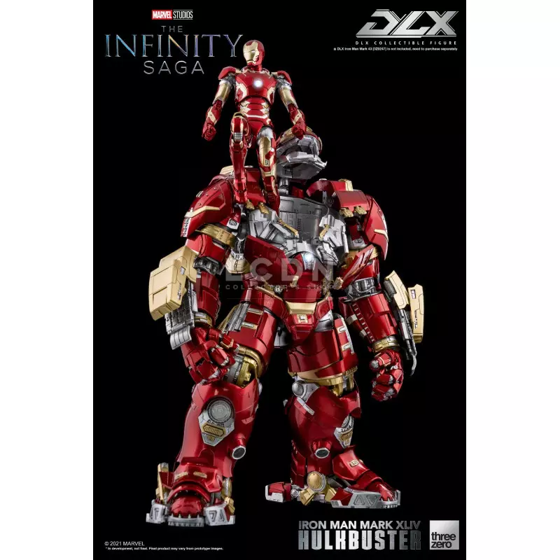 Avengers Infinity Saga Diecast Action Figure 1/12 DLX Iron Man Mark 44 Hulkbuster 30cm