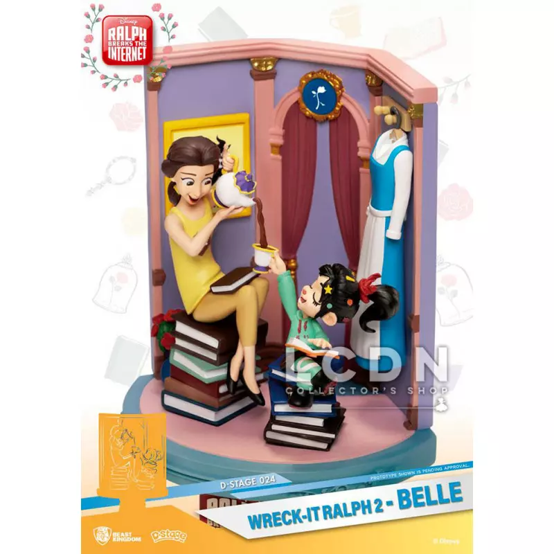 Ralph 2.0 diorama PVC D-Stage Belle &amp; Vanellope 15 cm
