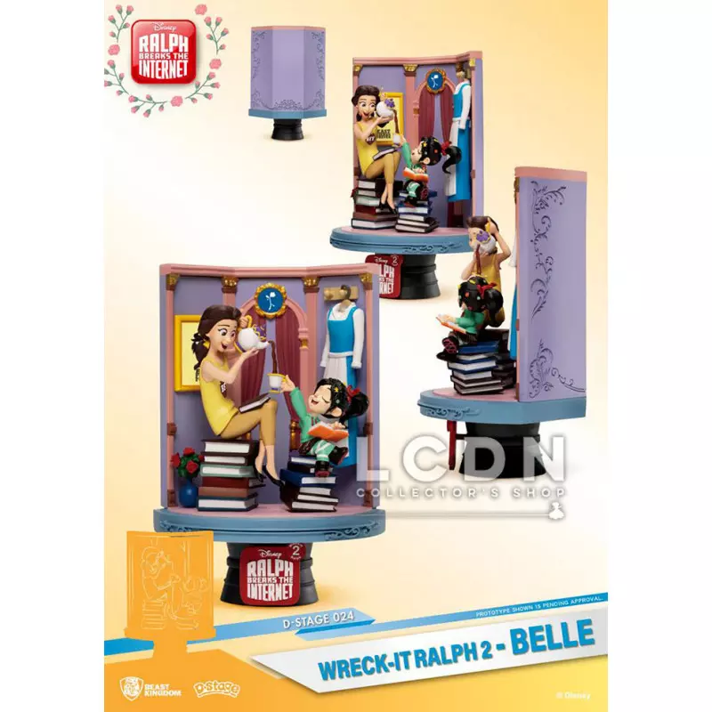 Ralph 2.0 diorama PVC D-Stage Belle &amp; Vanellope 15 cm