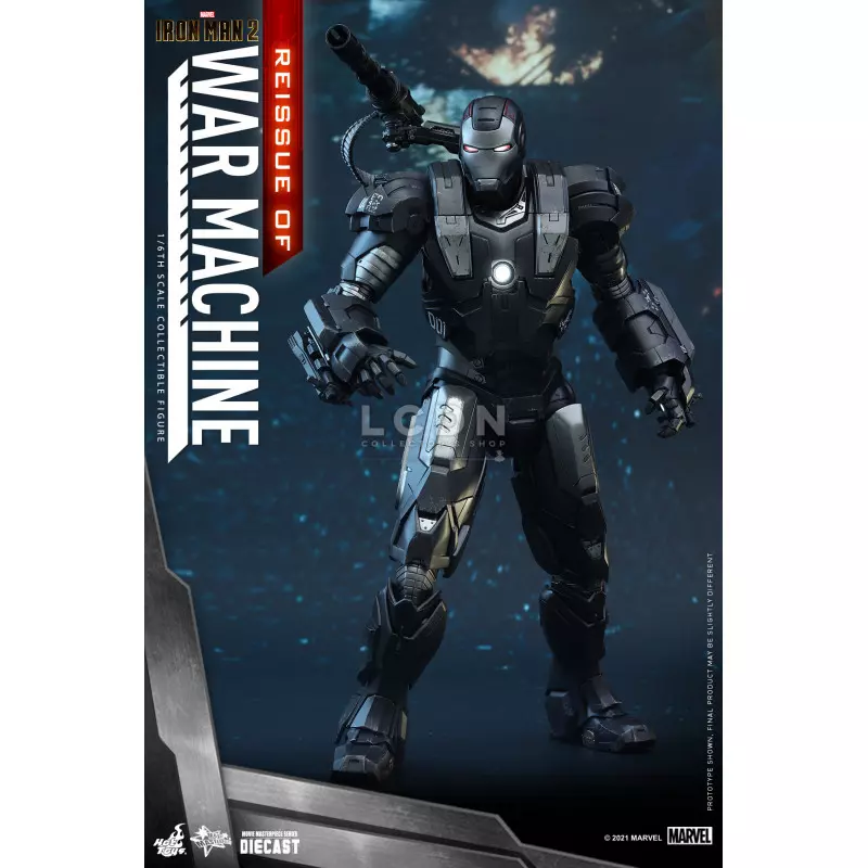 Hot Toys MMS331D13 Iron Man 2 Action Figurine 1/6 War Machine Diecast Collectible Figurine 32cm *Réédition*