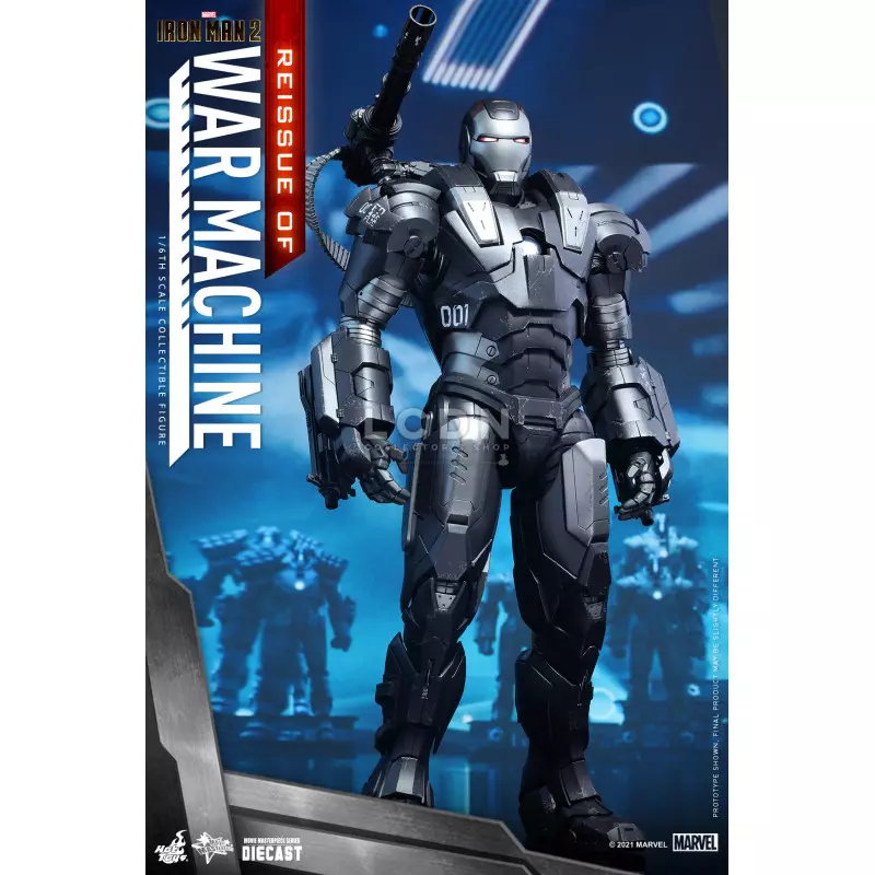 Hot Toys MMS331D13 Iron Man 2 Action Figurine 1/6 War Machine Diecast Collectible Figurine 32cm *Réédition*