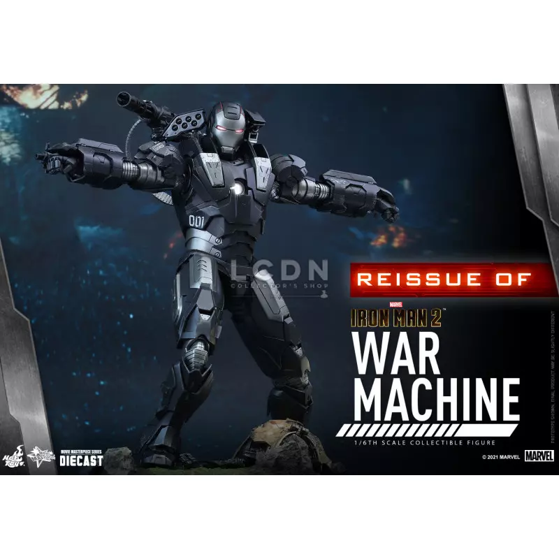 Hot Toys MMS331D13 Iron Man 2 Action Figurine 1/6 War Machine Diecast Collectible Figurine 32cm *Réédition*