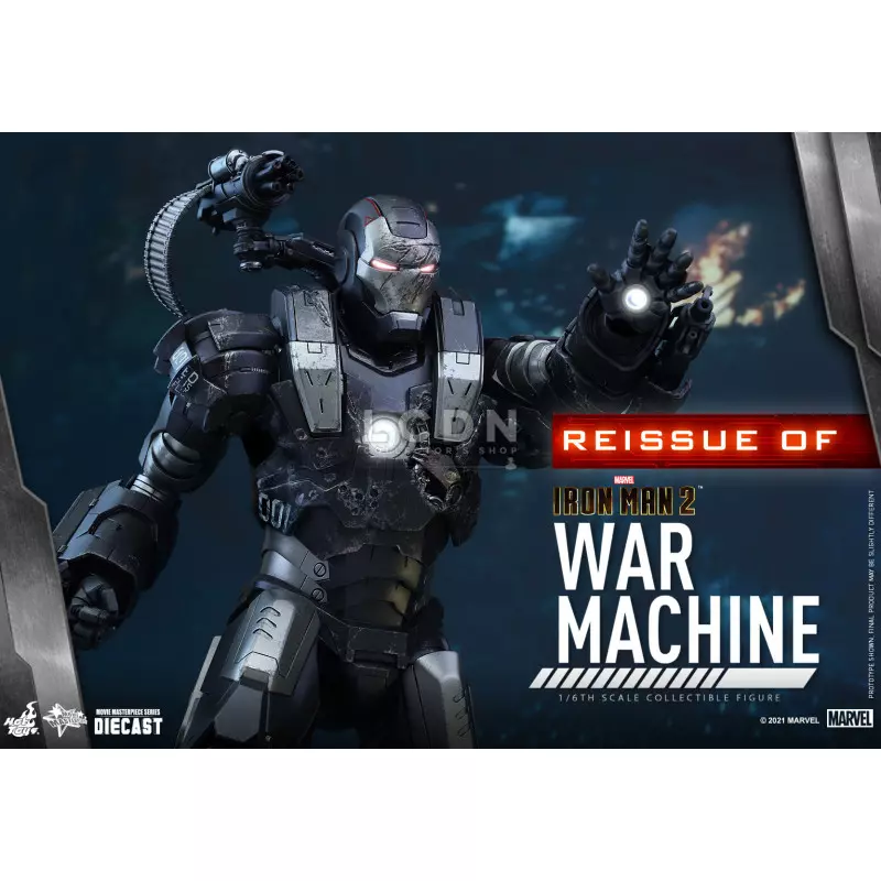 Hot Toys MMS331D13 Iron Man 2 Action Figurine 1/6 War Machine Diecast Collectible Figurine 32cm *Réédition*