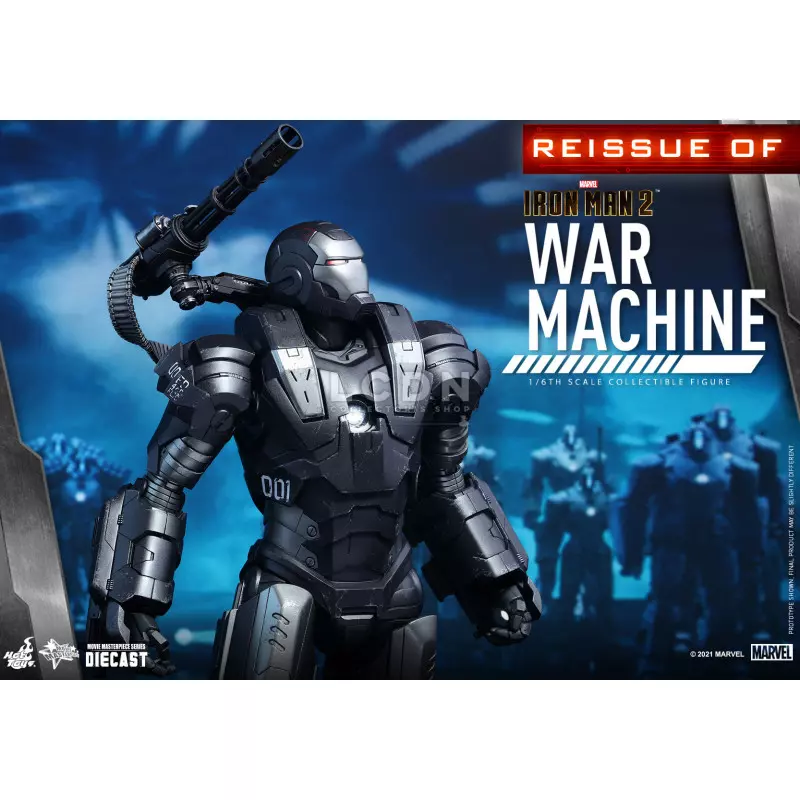 Hot Toys MMS331D13 Iron Man 2 Action Figurine 1/6 War Machine Diecast Collectible Figurine 32cm *Réédition*