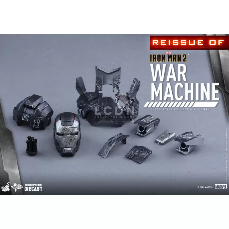 Hot Toys MMS331D13 Iron Man 2 Action Figurine 1/6 War Machine Diecast Collectible Figurine 32cm *Réédition*