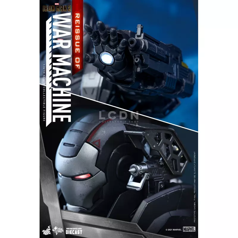 Hot Toys MMS331D13 Iron Man 2 Action Figurine 1/6 War Machine Diecast Collectible Figurine 32cm *Réédition*