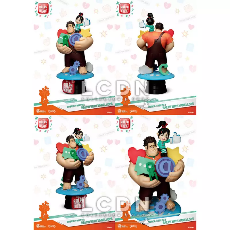 Les Mondes de Ralph 2 ( Ralph Breaks the Internet ) Diorama PVC D-Stage Ralph &amp; Vanellope 16cm