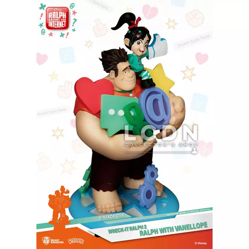 Les Mondes de Ralph 2 ( Ralph Breaks the Internet ) Diorama PVC D-Stage Ralph &amp; Vanellope 16cm