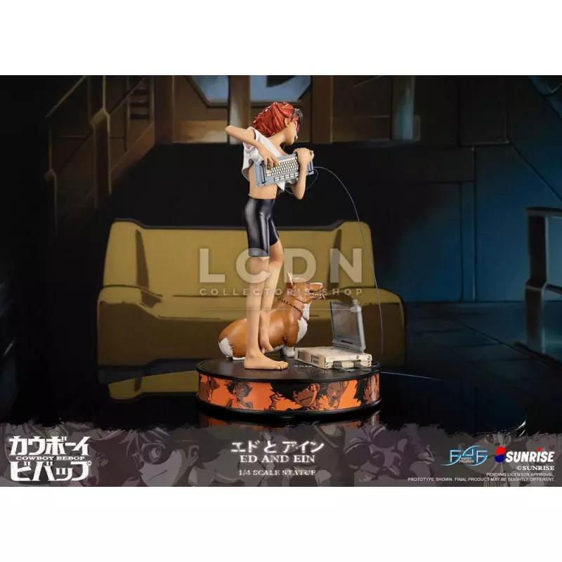 Cowboy Bebop Statue 1/4 Ed &amp; Ein 44cm