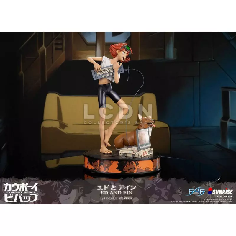Cowboy Bebop Statue 1/4 Ed &amp; Ein 44cm