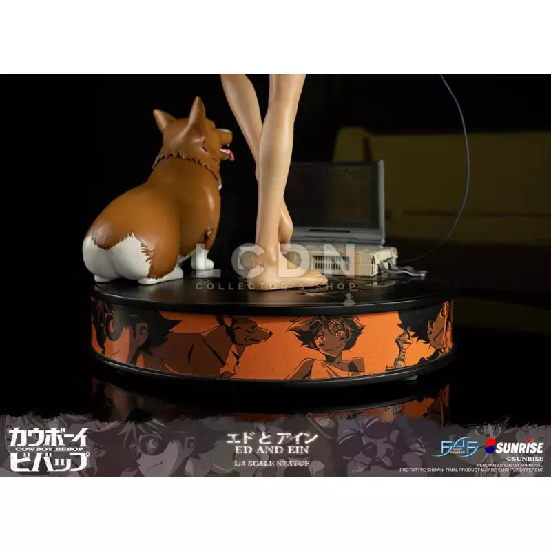 Cowboy Bebop Statue 1/4 Ed &amp; Ein 44cm