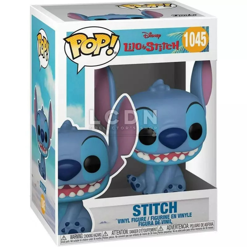Disney Lilo & Stitch POP! Movies Stitch assis Vinyl Figurine 10cm N°1045