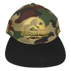Jurassic Park Curved Bill Cap Gold Camo Logo
