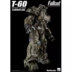 Fallout Action Figurine 1/6 T-60 Camouflage Power Armor M42 Fat Man Launcher with Mini Nuke 3Z0178 37cm